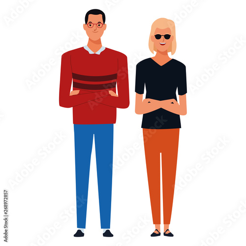 couple avatar cartoon character