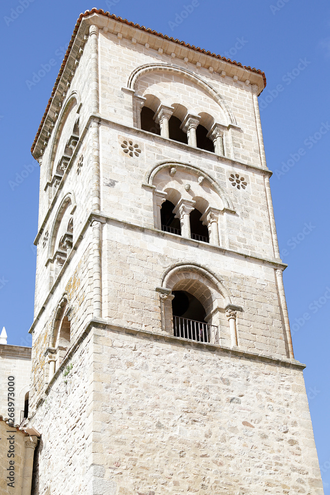 Church tower of Santa María la Mayor, Trujillo, Caceres, Spain