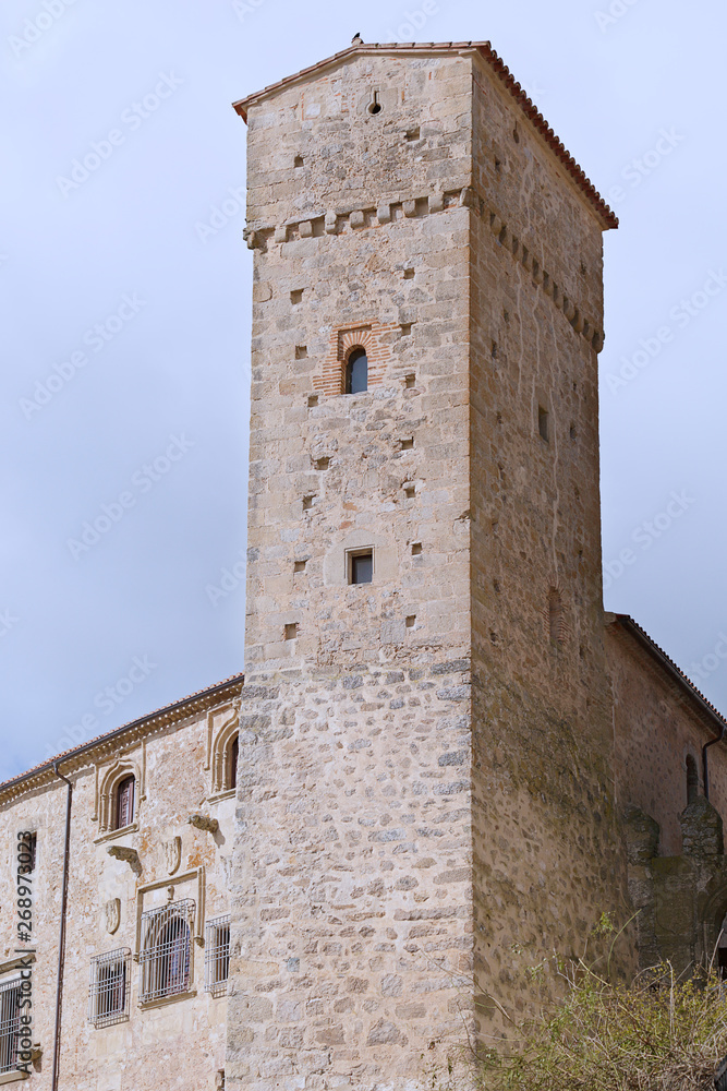 Tower of the Alcazar de los Chaves located in the town of Trujillo, province of Caceres, Extremadura (Spain)