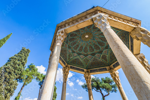 Pavilion over Tomb of Persian poet Hafez in Shiraz city, Iran photo