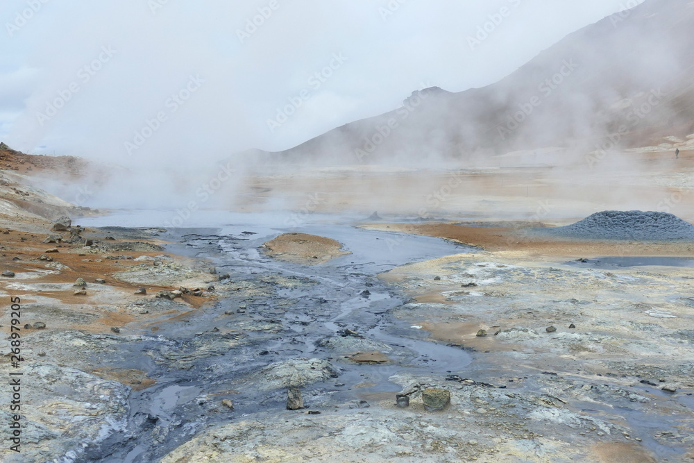 Hverir geothermal area at Lake Myvatn, Iceland