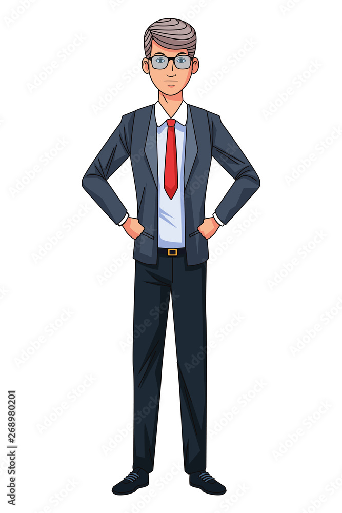 businessman avatar cartoon character businessman avatar cartoon character