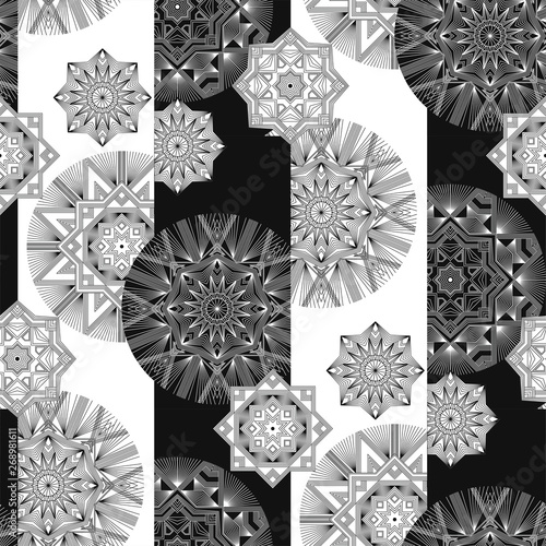 Geometrical thin line snow ...