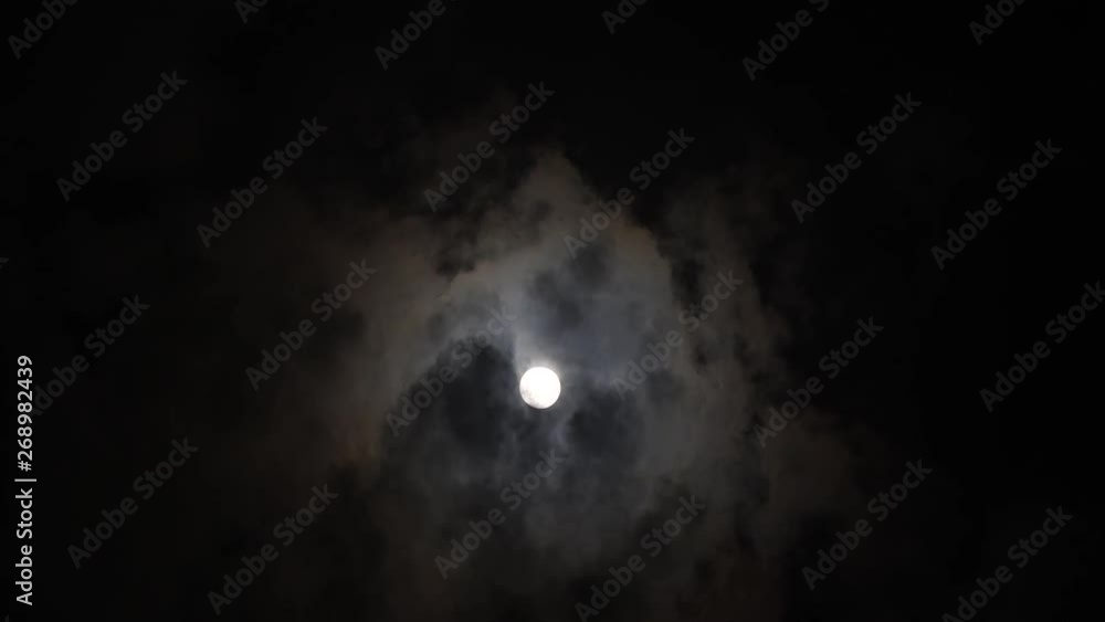 Moon and clouds/18 April , 2019 Moon and clouds/18 April , 2019