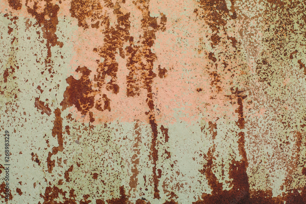 Old Rust textures wall with paint. Perfect background with space Old Rust textures wall with paint. Perfect background with space
