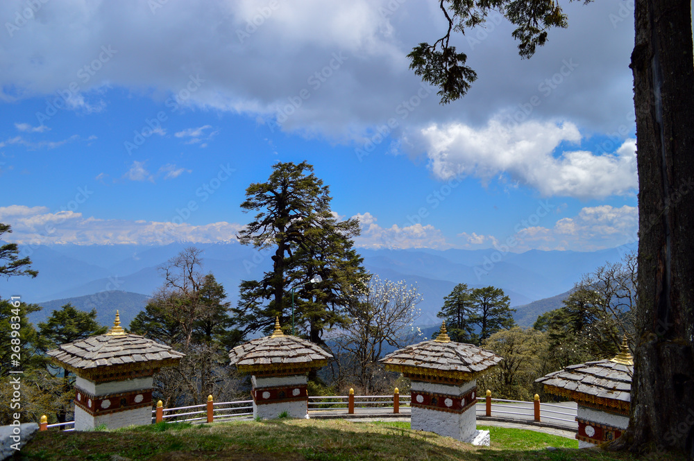 Dochula Pass in Bhutan