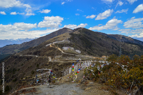 Billede på lærred Chele la pass in Bhutan