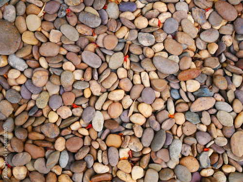 outdoor grunge stone background  pebble stone background