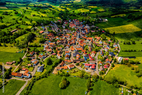 Burkhards in Hessen aus der Luft photo