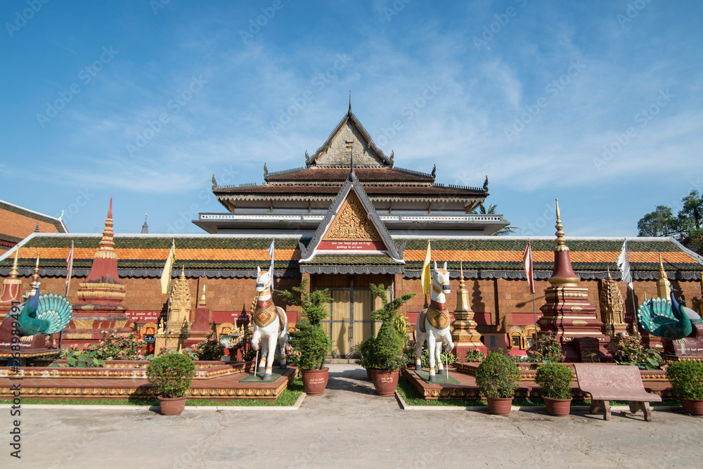 Naklejka premium CAMBODIA SIEM REAP WAT PROHM ROTH