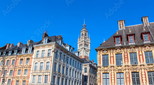 Lille (France) / Beffroi du Vieux-Lille et Vielle bourse