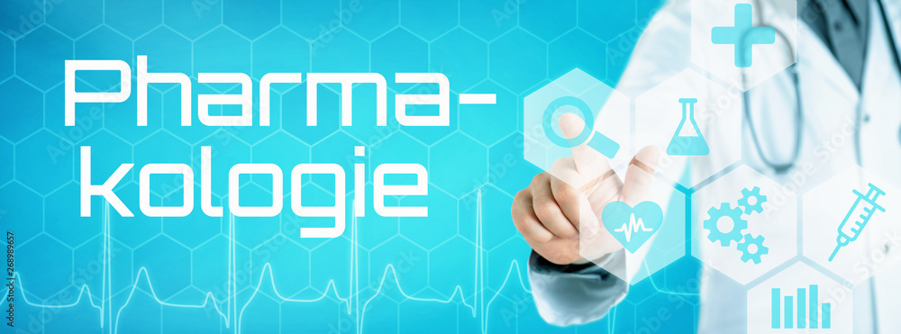 Arzt mit futuristischem Interface - Pharmakologie Arzt mit futuristischem Interface - Pharmakologie