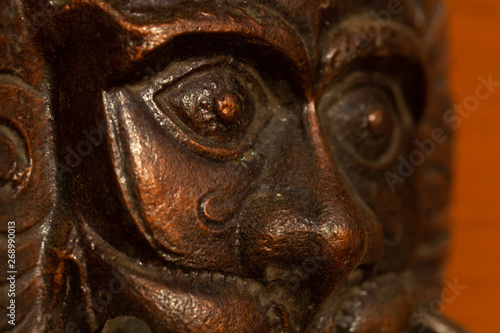 Cast-iron decorative figure of lion
