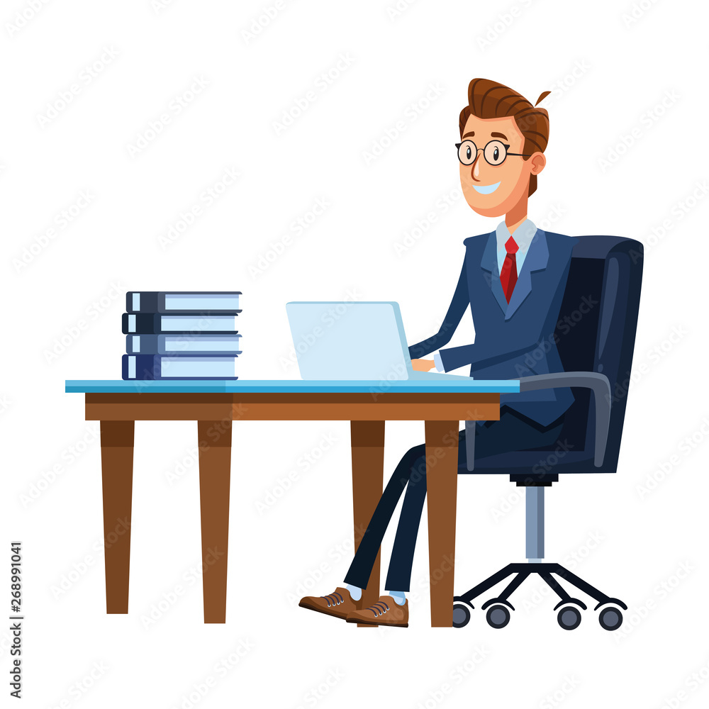 businessman in a desk businessman in a desk