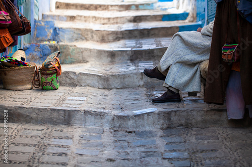 Vendedor en Chauen, Marruecos photo