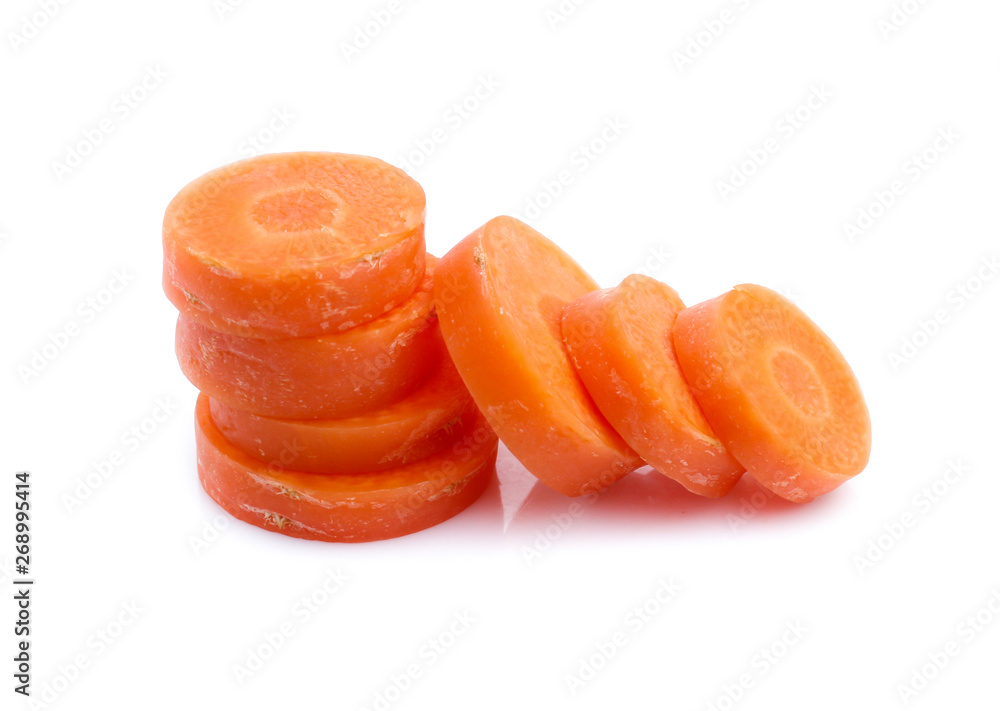 fresh carrots isolated on white background fresh carrots isolated on white background