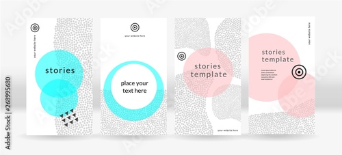 social network elegant stories template. vector EPS10