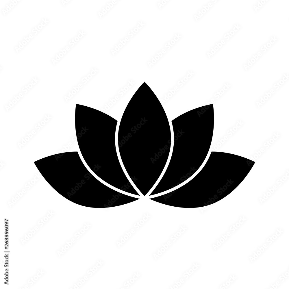 lotus vector icon in trendy flat design lotus vector icon in trendy flat design