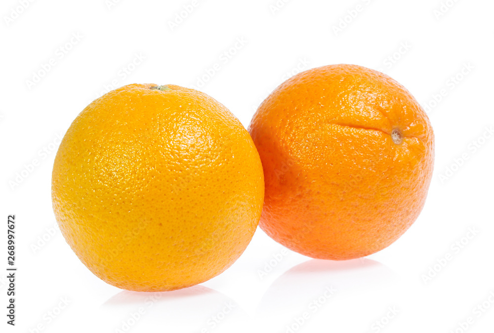 Orange fruit isolated on white background Orange fruit isolated on white background