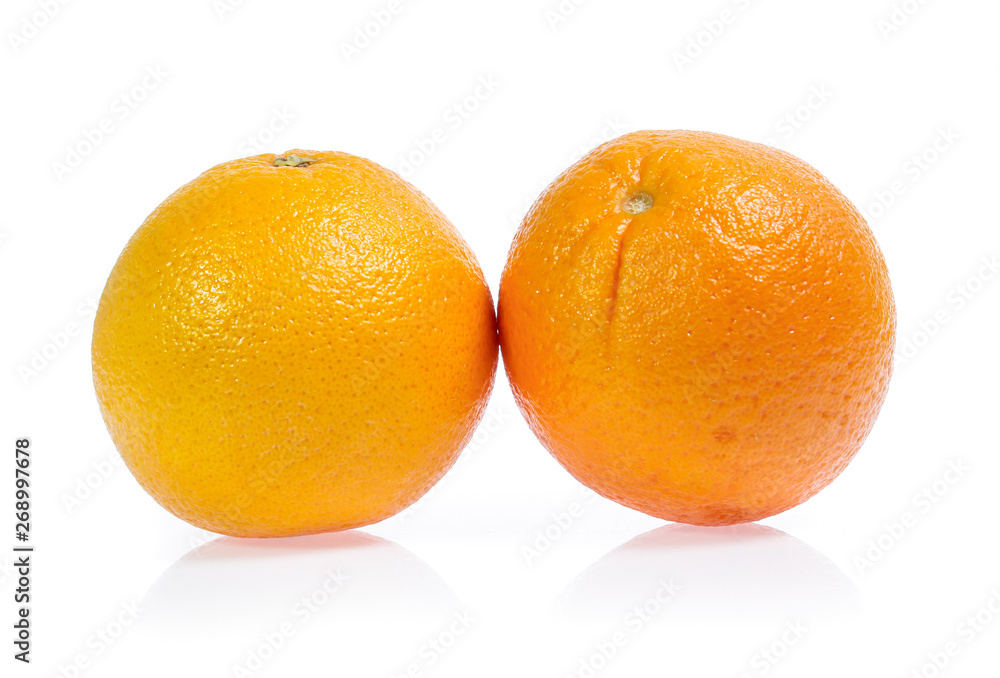Orange fruit isolated on white background Orange fruit isolated on white background