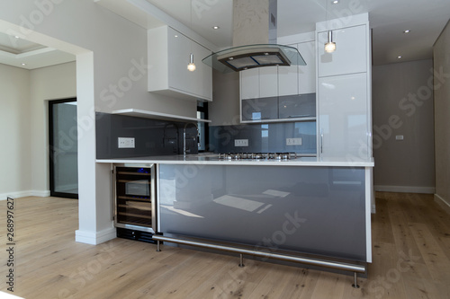 Grey stylish kitchen