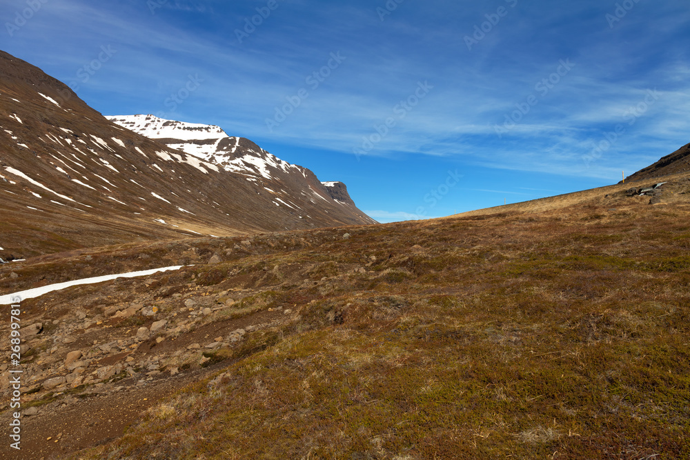 Beautiful multicolored spring landscape of Iceland Beautiful multicolored spring landscape of Iceland
