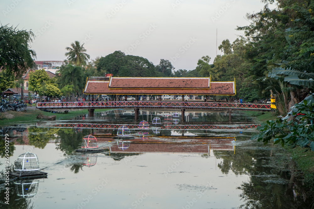 Obraz premium CAMBODIA SIEM REAP CITY RIVER