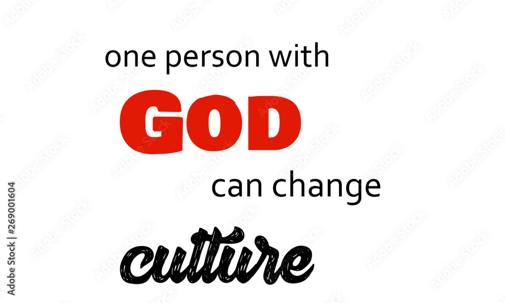 Fototapeta premium Christian quote, Typography for print or use as poster, flyer or T shirt