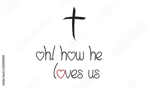 Christian quote, typography for print or use as poster, flyer or T shirt