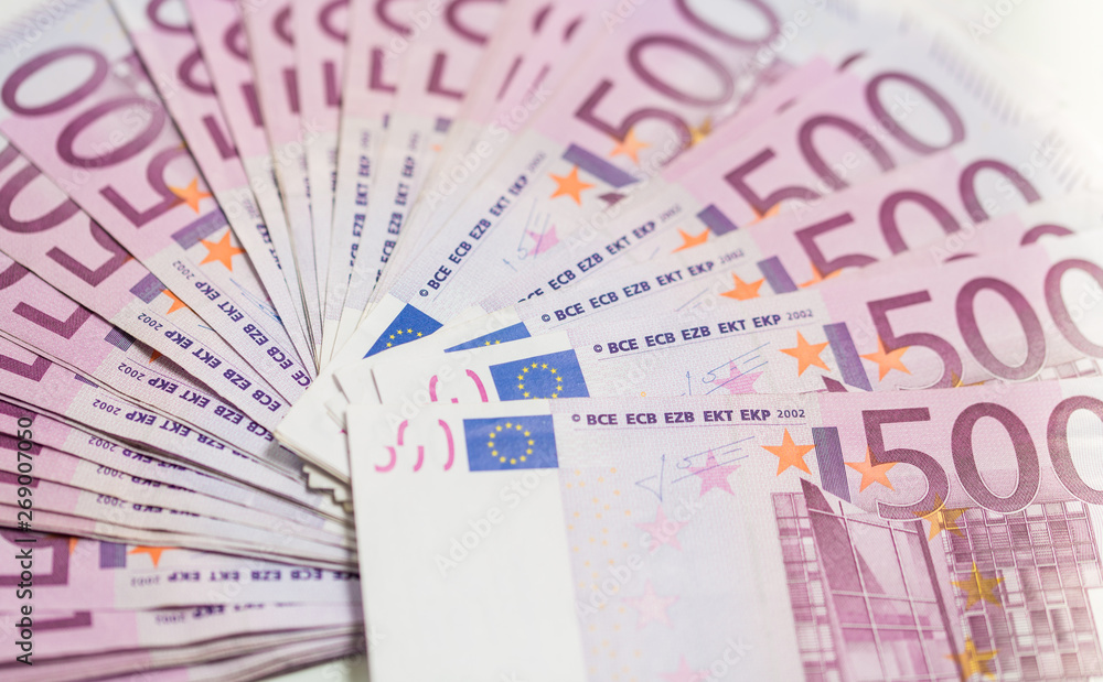 finance money - Banknotes of the european union. finance money - Banknotes of the european union.