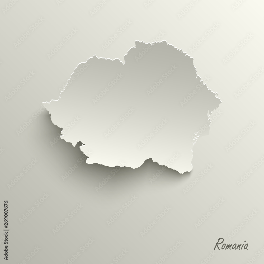 Obraz premium Abstract design map Romania template