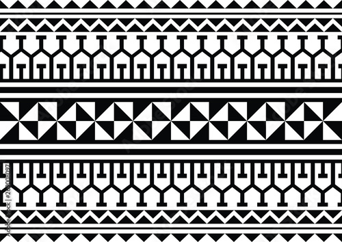 Polynesian Tattoo Tribal Pattern Border Sleeve Vector Samoan Sketch Forearm And Foot Design Maori Stencil Bracelet Armband Tattoo Tribal Lace Band Fabric Template Seamless Ornament Wallpaper Text Vector De Stock Adobe