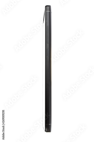 Isolated Black Full Display Smartphone