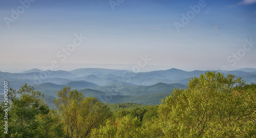  The Hills  one mile high lookout point on a cool spring morning Zen Duder Blue Ridge Mountains Collection