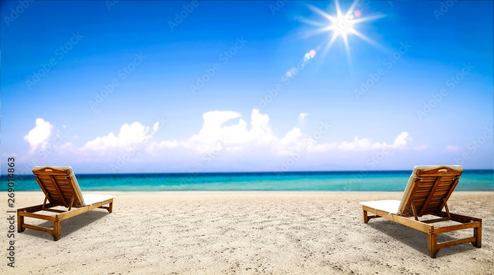 summer landscape of beach and ocean summer landscape of beach and ocean