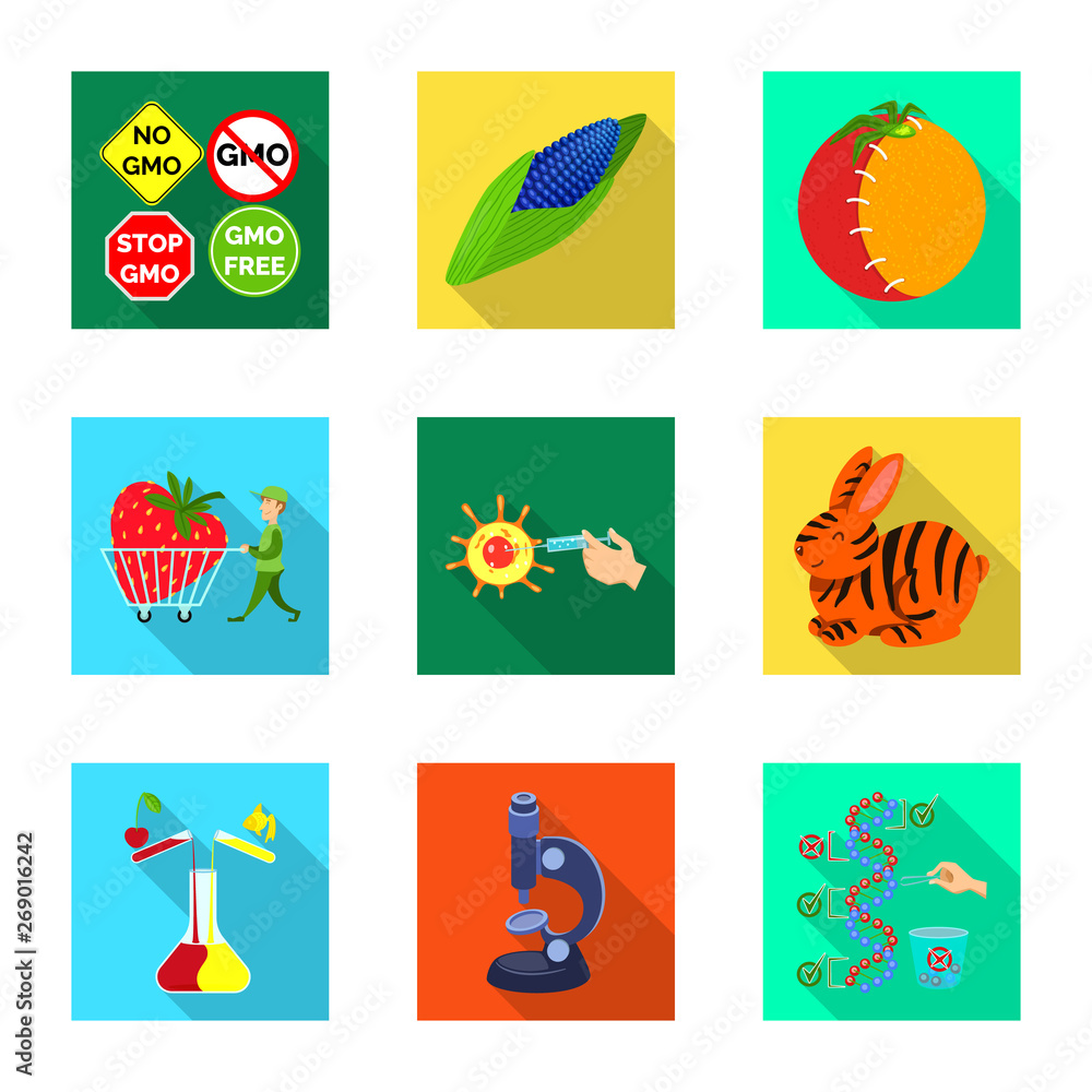 Isolated object of test and synthetic sign. Collection of test and laboratory vector icon for stock.