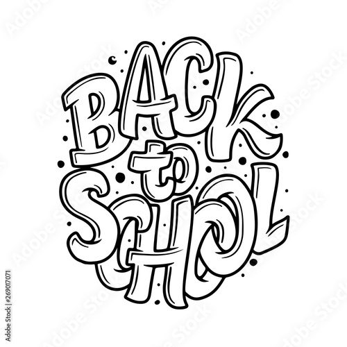 Welcome back to school lettering quote. Back to school sale tag. Hand drawn lettering badges. Typography emblem set. Chalk background