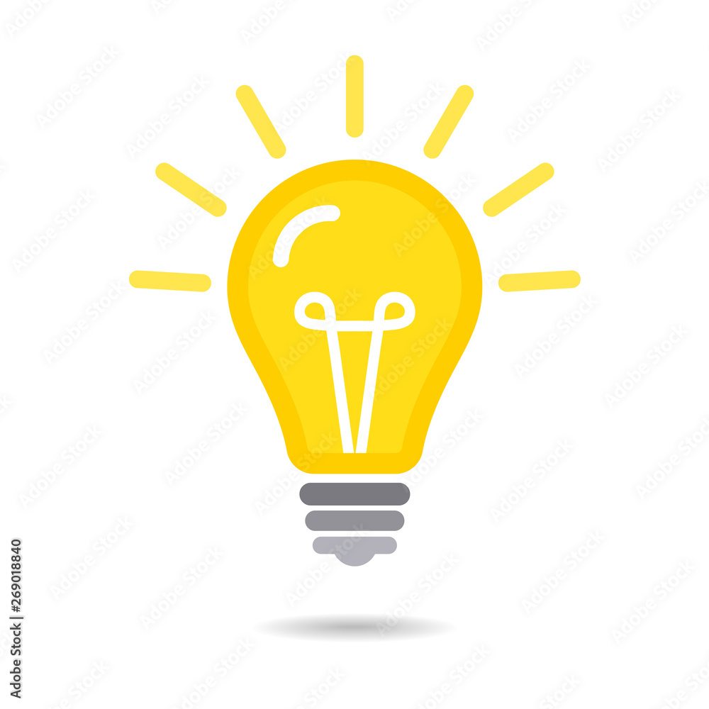 Light Bulb icon isolated on white background Light Bulb icon isolated on white background