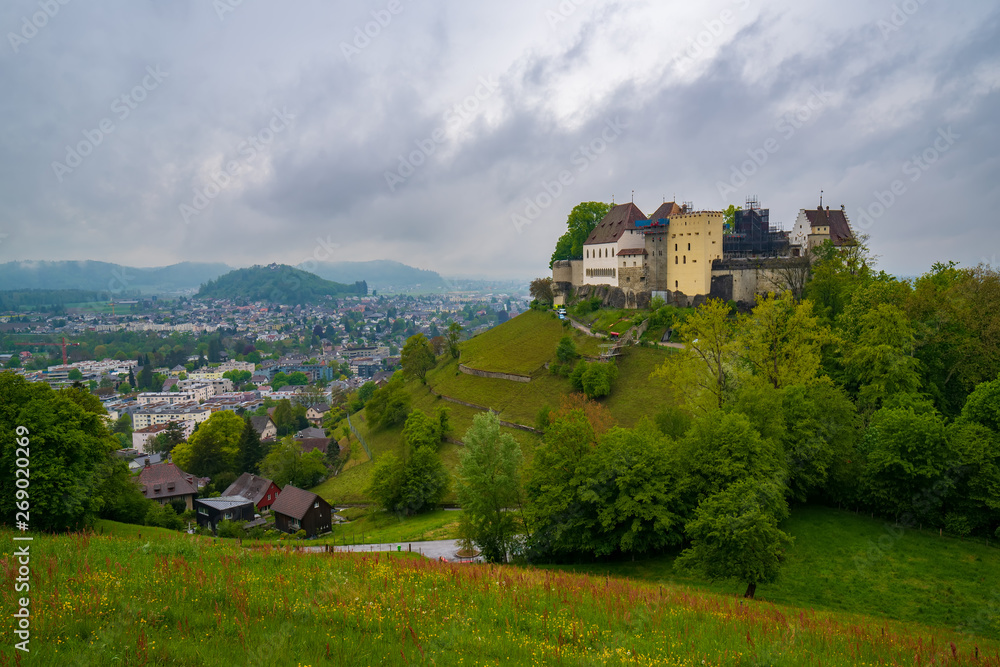 Medieval castle in Lenzburg, canton Aargau, Switzerland