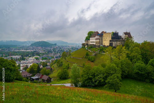 Medieval castle in Lenzburg, canton Aargau, Switzerland