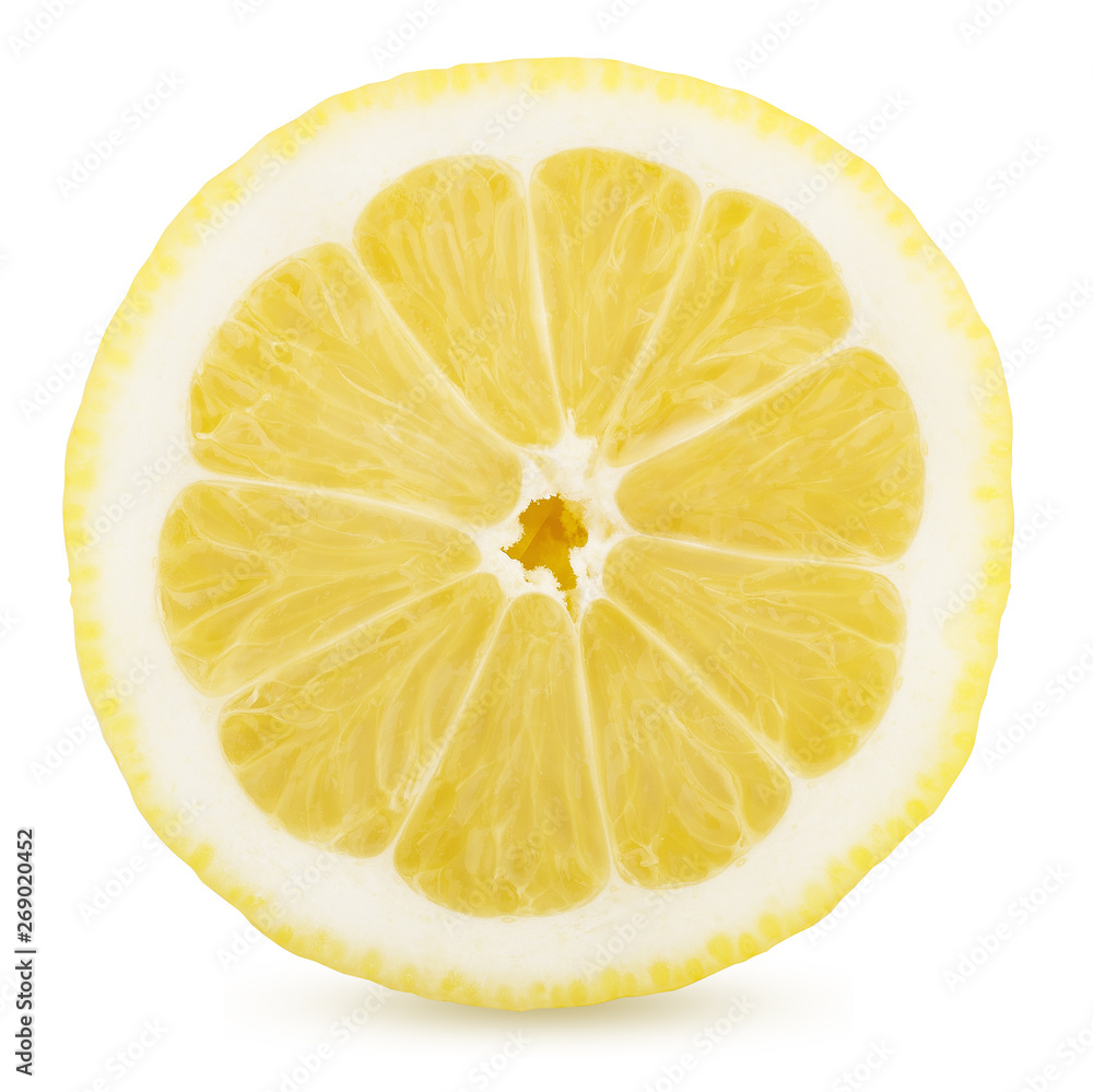Sliced lemon isolated on white background Sliced lemon isolated on white background