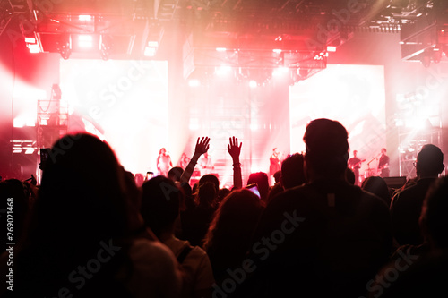people at a concert with their hands in the air dancing and singing  © Giovanni Nitti