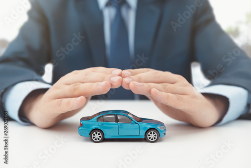Car insurance, protection and safety concept
