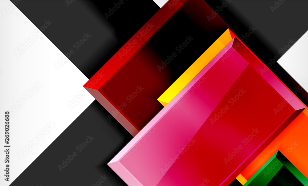 Color squares futuristic abstract background Color squares futuristic abstract background
