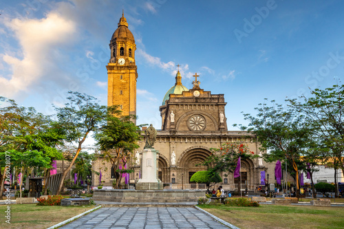 Facade of Manila Cathedral, Manila, Philippines photo