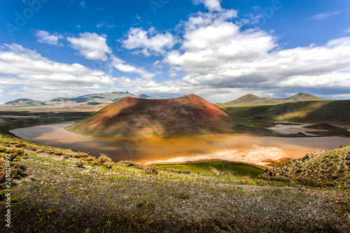 meke crater salt lake  photo