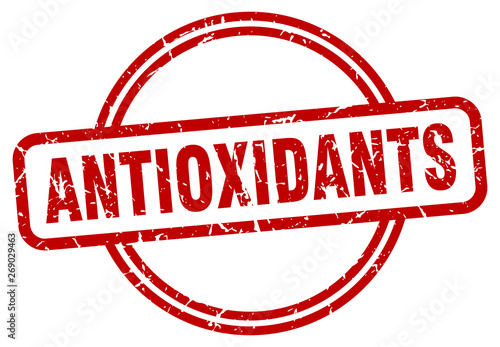 antioxidants grunge stamp