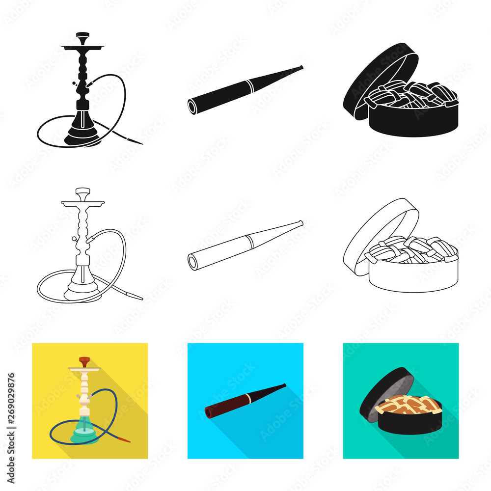 Vector illustration of refuse and stop icon. Set of refuse and habit stock vector illustration. Vector illustration of refuse and stop icon. Set of refuse and habit stock vector illustration.