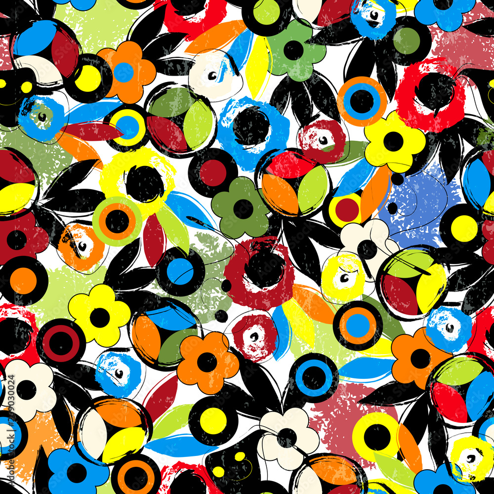abstract geometric ornament pattern background, with strokes and splashes, seamless pattern abstract geometric ornament pattern background, with strokes and splashes, seamless pattern