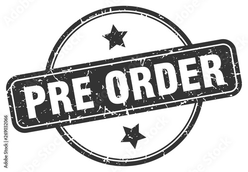 pre order grunge stamp